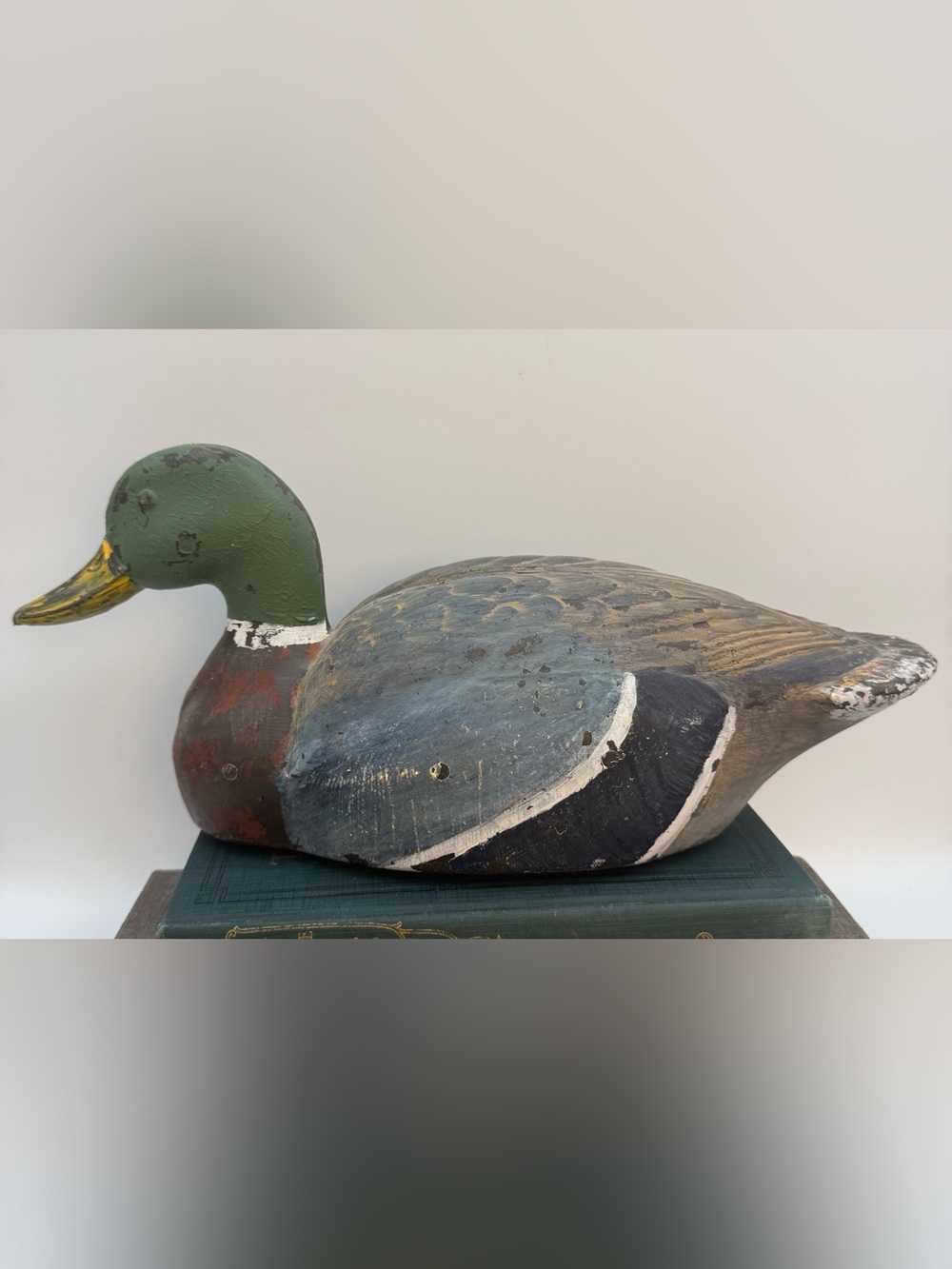 Vintage Plastic Duck Decoy 12” Long